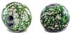 Pearl finish marble glass bead - click here for large view